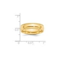 thumbnail image 3 of Gem & Harmony Mens 14K Yellow Gold 6mm Milgrain Comfort Fit Wedding Band Ring for Men, 3 of 4