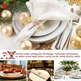 thumbnail image 4 of Worallymy 18pcs/pack Leaf Shaped Napkin Rings Buckle Holders Party Napkin Rings for Christmas Thanksgiving Parties, Wedding Adornment, Table Decoration Accessories, 4 of 5
