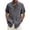 Dark Gray, variant on Gaukiv Men's Shirts V Neckline Short Sleeve Linen Tops Summer Casual Blouses Black 3XL