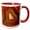 Red/White, variant on 3drose, Argentina. Condor Agate Stone Pattern - Sa01 Bja0045 - Jaynes Gallery, 11oz Two-tone Green Mug