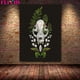 thumbnail image 1 of Brujería de Luna, polillas, novias de murciélago, fantasmas y plantas de esqueleto, arte de pared, pintura en lienzo, Póster Artístico de Wicca e impresión, decoración del hogar, 1 of 4