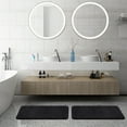 thumbnail image 2 of Mainstays Black 2-Piece Performance Foam 20"x 32" Bath Rug Set, 2 of 13