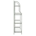 thumbnail image 3 of SAFAVIEH Amaris Outdoor Wrought Iron 4 Tier Bakers Rack, Antique Green, 3 of 11