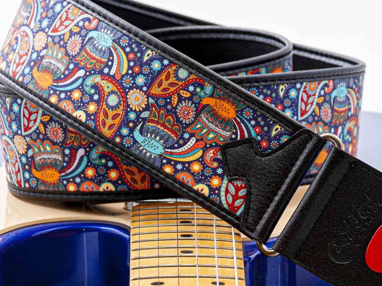 RightOn! Straps Talisman KASHMIR Blue Guitar Strap