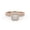 Rose Gold, variant on Half Eternity Halo Bridal Set Rings for Women, 0.95 Carat (ctw) Princess And Round Lab Grown Diamond Engagement Wedding Ring 14K Yellow Gold Over 925 Sterling Silver F-G-H, SI Quality Size-10