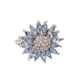 thumbnail image 5 of Anillo HUOGUO Sunflower Diamond en color azul claro a la moda para mujer, 5 of 5