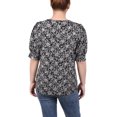 thumbnail image 3 of NY Collection Petite Short Sleeve Balloon Sleeve Top, 3 of 4
