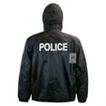 thumbnail image 3 of Solid Windbreaker,Police w/f, Black, XL, 3 of 3