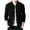 Black, variant on Mens Double Pocket Sweater Coat Solid Color Sweater Cardigan Coat