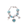 thumbnail image 1 of Brazalete Ajustable Qarigey Corazón Cristal Encanto Moda Vintage azul, 1 of 6