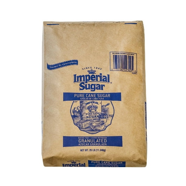 Imperial Pure Cane Sugar, Extra Fine Granulated, 25 lbs
