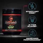 Gorilla Mode Nitric Upgraded Stimulant Free Pre-Workout Powder, Rainbow Sherbet, 1.71 lbs