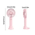 thumbnail image 2 of IGEED Portable Handheld Fan,USB Rechargeable Personal Small Hand Fan for Travel Makeup,Battery Operated Fans Student Dormitory Office Fan, 2 of 9