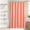 Coral, variant on Short Fabric Shower Curtain Liner 72x60 inches, Machine Washable, Hotel Quality, White Bathroom Curtain with Grommets