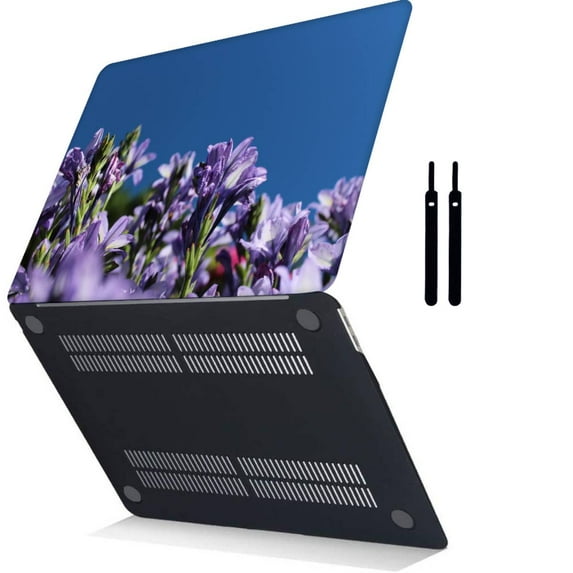 Hard Protective Shell Case Cover for MacBook Pro 15"( Retina Display No Touch, 2015 - 2012) Cable Tie Model A1398, Purple series 0410