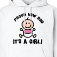 thumbnail image 3 of Inktastic Proud New Dad (girl) Adult Hoodie Sweatshirt, 3 of 4