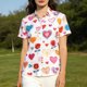 thumbnail image 4 of Ceisia Fashion Unisex Men Women Casual Short Sleeve Gift Printed Turndown Collar Button Shirt, 4 of 7
