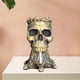 thumbnail image 4 of Cráneo resina cráneo cabeza Halloween Bowl ornamento decoración para hogar del de Halloween, funciones de CUTICAT  Maceta de mesa con calavera, 4 of 8