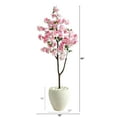 thumbnail image 2 of Nearly Natural 4.5ft. Cherry Blossom Artificial Tree in White Planter, 2 of 4