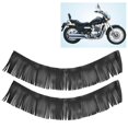 thumbnail image 3 of Alforja con flecos para pedal de pie 2 piezas de cuero artificial suave Vintage resistente a la intemperie para motocicleta alforja artesanal de 70 cm de largo para modificación Higoodz Otros, 3 of 8