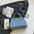 thumbnail image 4 of Bolso Hombro para Mujer Con Correa Ajustable Y Asa Superior (mezclilla) Azul, 4 of 8