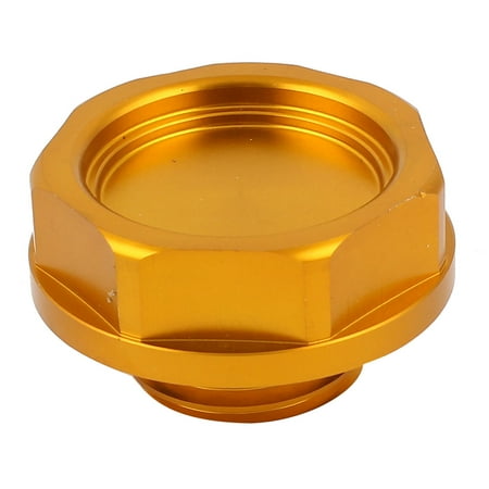 Unique Bargains Car 56x31mm Orange Metal Engine Oil Filler Cover Cap 32mm Thread for Honda
