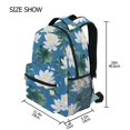 thumbnail image 2 of School Backpack Lightweight Multipocket College High Middle Student Bag 15L Lily Flower in Water, 2 of 9