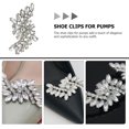 thumbnail image 6 of SHINYPASING Alloy Shoe Clips Silver Decorative Accessory for Wedding Party 1 Pair, 6 of 8