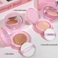 thumbnail image 2 of Gege Bear 2 In 1 Air Cushion Pressed Powder Waterproof Foundation Powder Long-lasting Makeup V7j5, 2 of 7