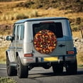 thumbnail image 3 of Haiem Spare Tire Cover , Wheel Cover with Warm Forest Plants and Deer printed, Camper Spare Tire Cover Fit for Jeep Wrangler Rv SUV Truck Travel Trailer-16 inch, 3 of 8