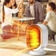 thumbnail image 4 of Heater 1200w vertical desk, intelligent mini high-power, metal frame, for bedroom, warm room, energy efficient, portable, for office, 2-tier design, 4 of 7