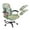 Lily Floral Hummingbird Green, variant on FKELYI 3 Pcs Set Office Chair Cover with Removable Armrest Cover Anti-Dust Swivel Gaming Chair Protector Vintage Leopard Print Boss Armchair Decor, Large
