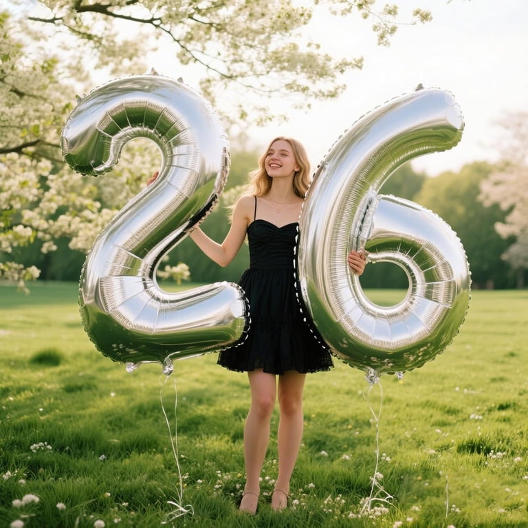 Large 40 Inch Crown Black Number 16 Balloons - Jumbo Foil Mylar For 16th Birthday (2-Pack)