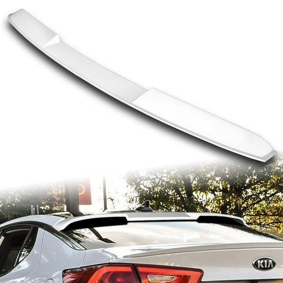 W-Power For 2011-2015 Kia Optima Pearl White Rear Roof Window Visor Spoiler Wing