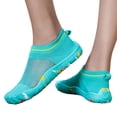 thumbnail image 2 of LTTVQM Water Shoes for Women Quick Dry Barefoot Aqua Socks for Swim Beach Yoga Surf Pool Trendy Lightweight Athletic Slip on Shoes Cyan 43(US-10), 2 of 5