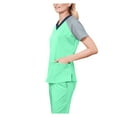 thumbnail image 4 of Mittory Scrub Top for Women, Crossover V-Neck, Fitted Back Super-Soft Scrub Top Breathable & Easy Care, 4 of 8