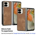 thumbnail image 2 of ELEHOLD Case for Google Pixel 9 Pro Fold/Fold2, Shockproof Phone Case Slim Anti-Scratch PC Cover,Brown, 2 of 6