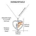thumbnail image 4 of Collar GULICX Horse para niñas y mujeres con colgante en forma de corazón, 4 of 7