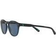 thumbnail image 3 of Polo Ralph Lauren Mens Ph4172 Round Sunglasses Shiny Transparent Blue/Dark Blue 50 Millimeters, 3 of 5
