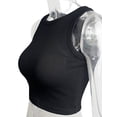 thumbnail image 4 of Julycc Women Ribbed Cami Tank Tops Casual Basic Camisole Sleeveless T-Shirt Blouse, 4 of 5