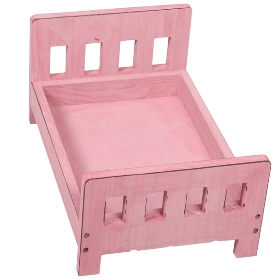 LABSERRON Baby Photography Props Wooden Bed For Newborn And Infant 16.51X11.20X8.45in 1Pcs