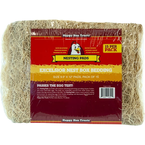 Durvet Happy Hen Nesting Pads, 9.5 x 12 Pack of 15