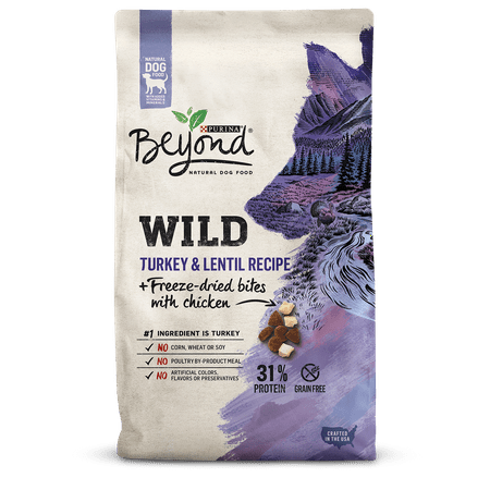 Purina Beyond High Protein, Grain Free, Natural Dry Dog Food; WILD Turkey Recipe + Freeze Dried Bites - 7 lb.