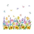 thumbnail image 1 of Floral Bouquet Window Cling Stickers Reusable Removable Decorative Film for Home, 1 of 3