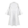 thumbnail image 4 of TiaoBug Robe pour Femmes d'Église et de Clergé à Manches Évasées Robe Élégante Robe Maxi de Clergé Robes de Pasteur d'Église Blanc G, 4 of 6