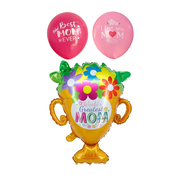 Mother's Day 18" Foil Balloon for Celebrating Moms Happy Mother's Day Mylar Balloon