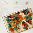 thumbnail image 6 of Elephant Stock Spice And Turquoise Florals Wall Art - Horizontal Canvas Wall Art - Living Room Wall Decor - Abstract Canvas - Orange And Red Decor By Silvia Vassileva - 45" x 30", 6 of 8