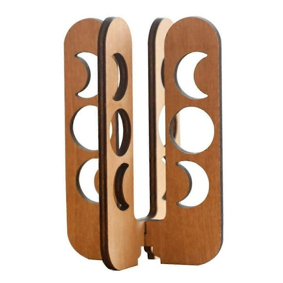 Plant Reproductive Tube Hollow Solid Wood Plant Shelf Wooden Desk Table Home Decoration A