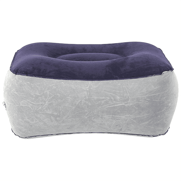 Almohada Inflable de PVC para Pies, Almohada de Viaje con Flocado, Almohadilla de Relajación, Almohadilla de Masaje de Pies para Exteriores
