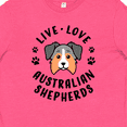 thumbnail image 4 of Inktastic Live Love Australian Shepherds Youth T-Shirt, 4 of 5